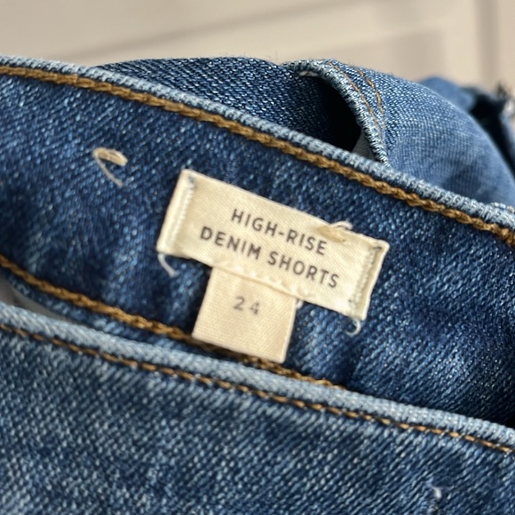 MADEWELL High-Rise Denim Shorts in Malden Wash Size 24 - Picture 6 of 8